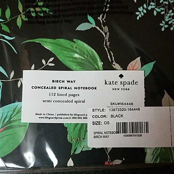 Last chance!Kate Spade "Birch Way" Spiral Notebook - Picture 4 of 4